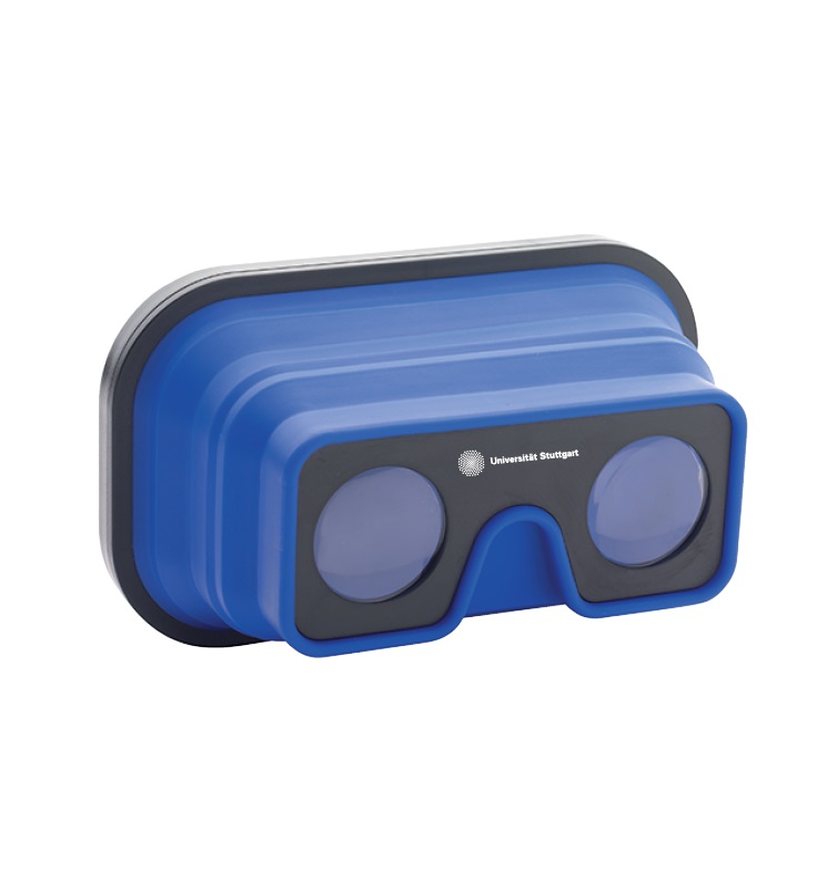 Foldable virtual reality glasses